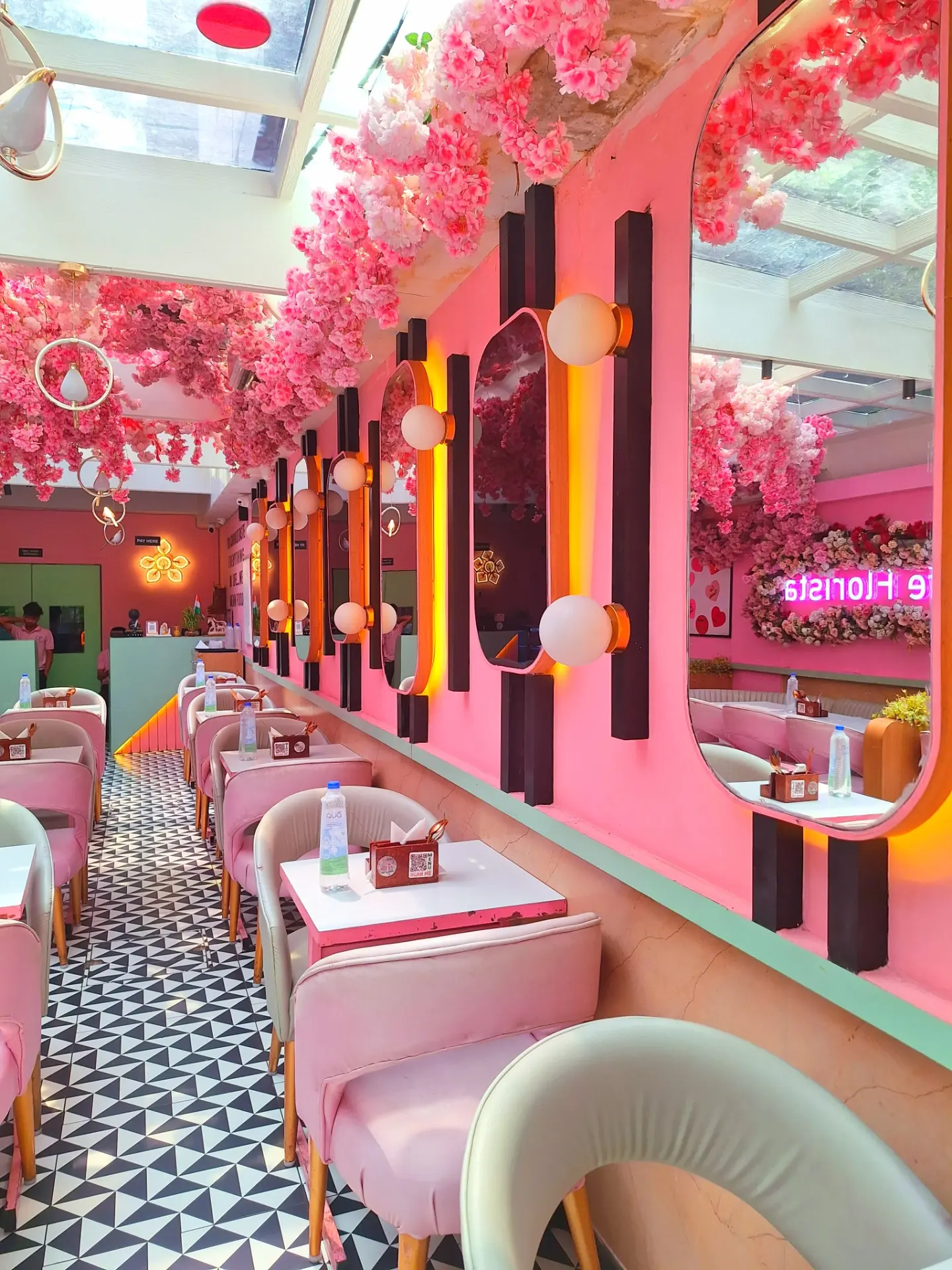 Pink Rose Wall Installation